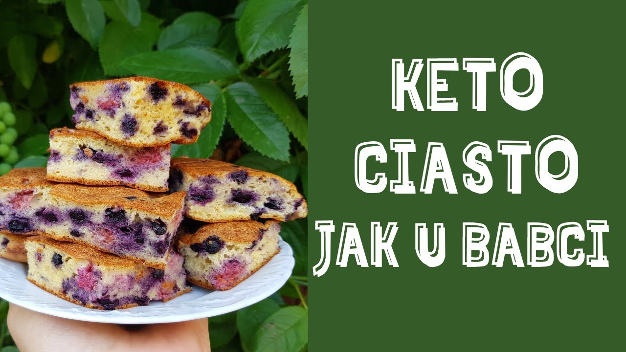 Owocowe keto ciasto na kefirze jak u babci | Szybkie i smaczne ciasto na kefirze
