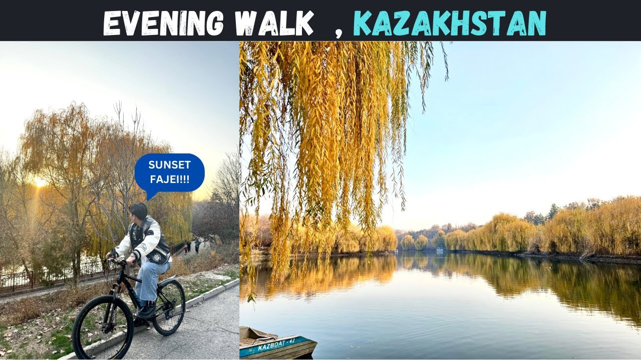 EVENING WALK at DENDRO PARK , SHYMKENT , KAZAKHSTAN...... REFRESHING!!!