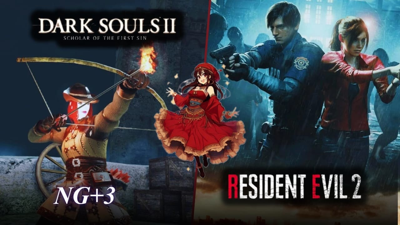 Dark Souls 2 - Rumo ao NG+7 💀/ Resident evil 2 remake num canal de souls ?