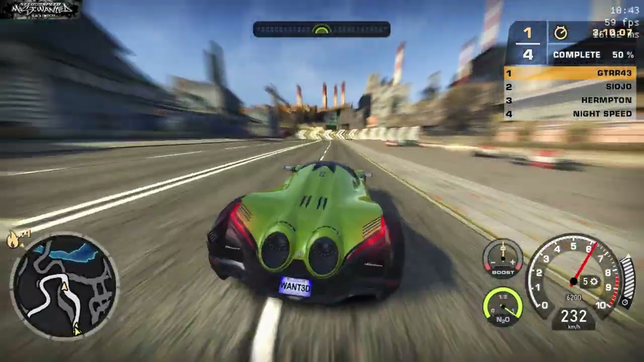 NFS Most Wanted - DEVEL SIXTEEN (NFS World Loop) Max Speed 516