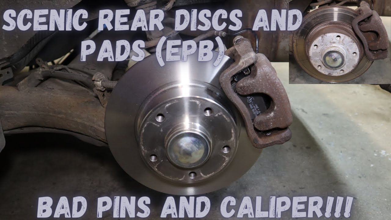 Renault Scenic 3 - Changing Rear Brake Discs And Pads (With Electronic Parking Brake EPB)