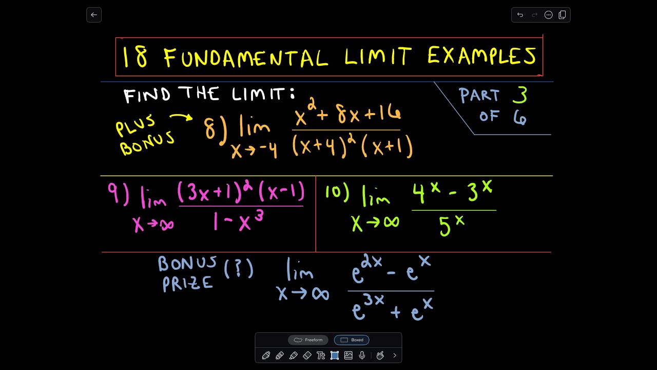 ❖ Lots of Limit Examples, Part 3 ❖