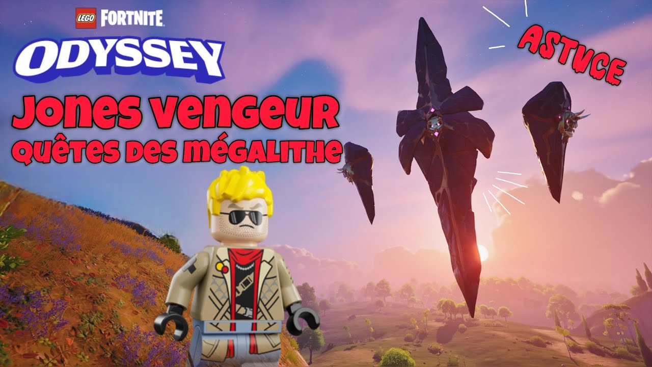 Trouver Jones Vengeur et réaliser les Quêtes du Mégalithe Sur Lego Fortnite 
