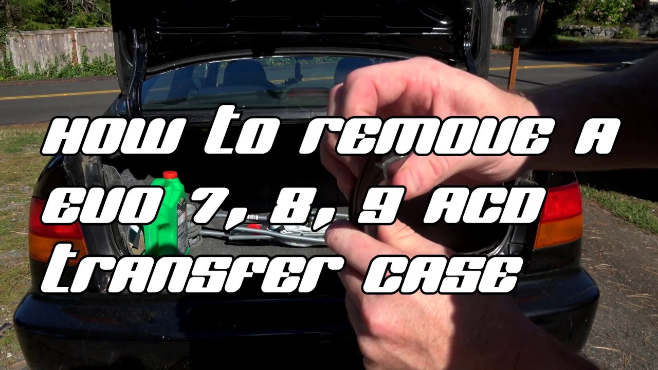 EVO 9 SE BUILD EPISODE: 5 How to remove the (Evo 7, 8, 9) ACD transfer case.