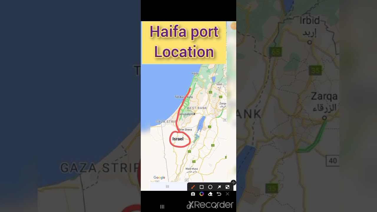 haifa port Israel location #shorts