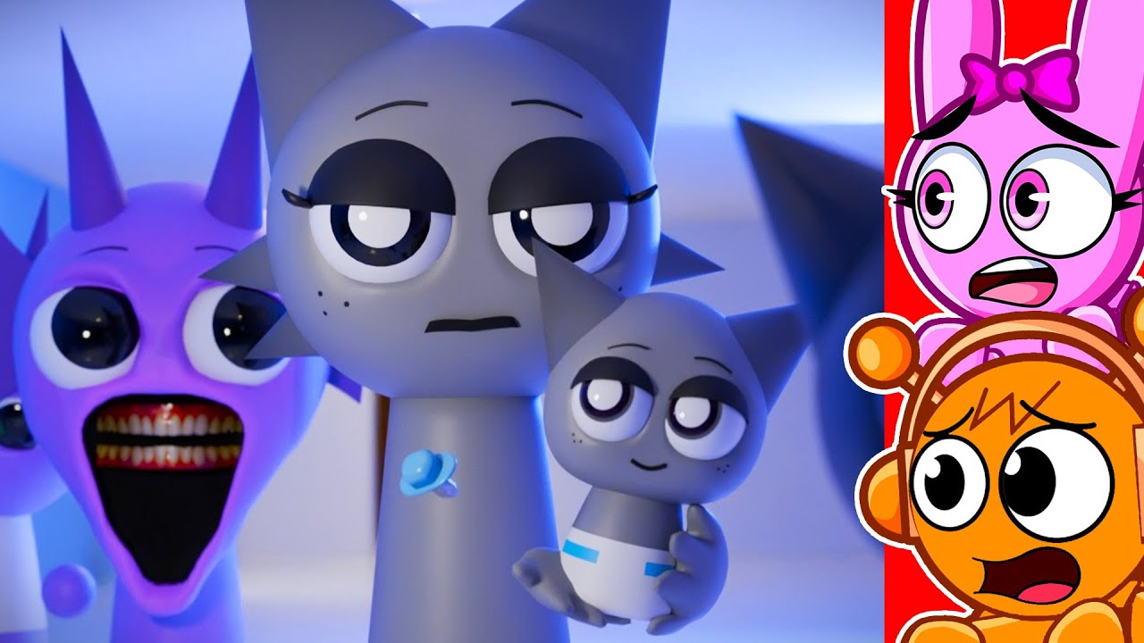 Beb&eacute;s Sprunki: &iexcl;beb&eacute; gray se encuentra con Horror Durple! (y m&aacute;s beb&eacute;s)