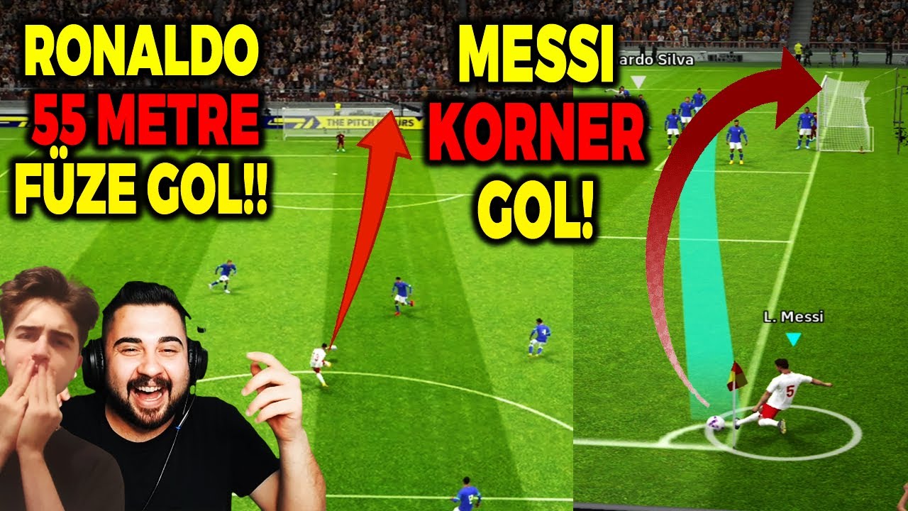 RONALDO 55 METRE FÜZE GOL!! 😱 MESSI KORNER GOL!! 😱 TOLGA İLE DÜNYANIN EN İYİ MAÇI!!
