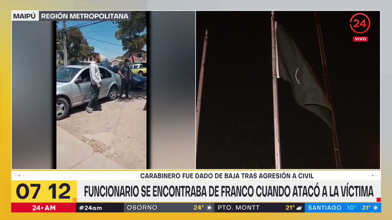 Dan de baja a carabinero por presunto abuso de poder: golpeó a transeúnte