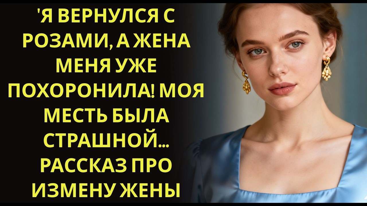 'Я вернулся с РОЗАМИ, а жена меня уже ПОХОРОНИЛА! Моя МЕСТЬ была страшной    Рассказ про измену