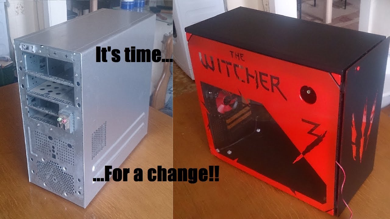 How I made a Witcher 3 case mod from old junk!