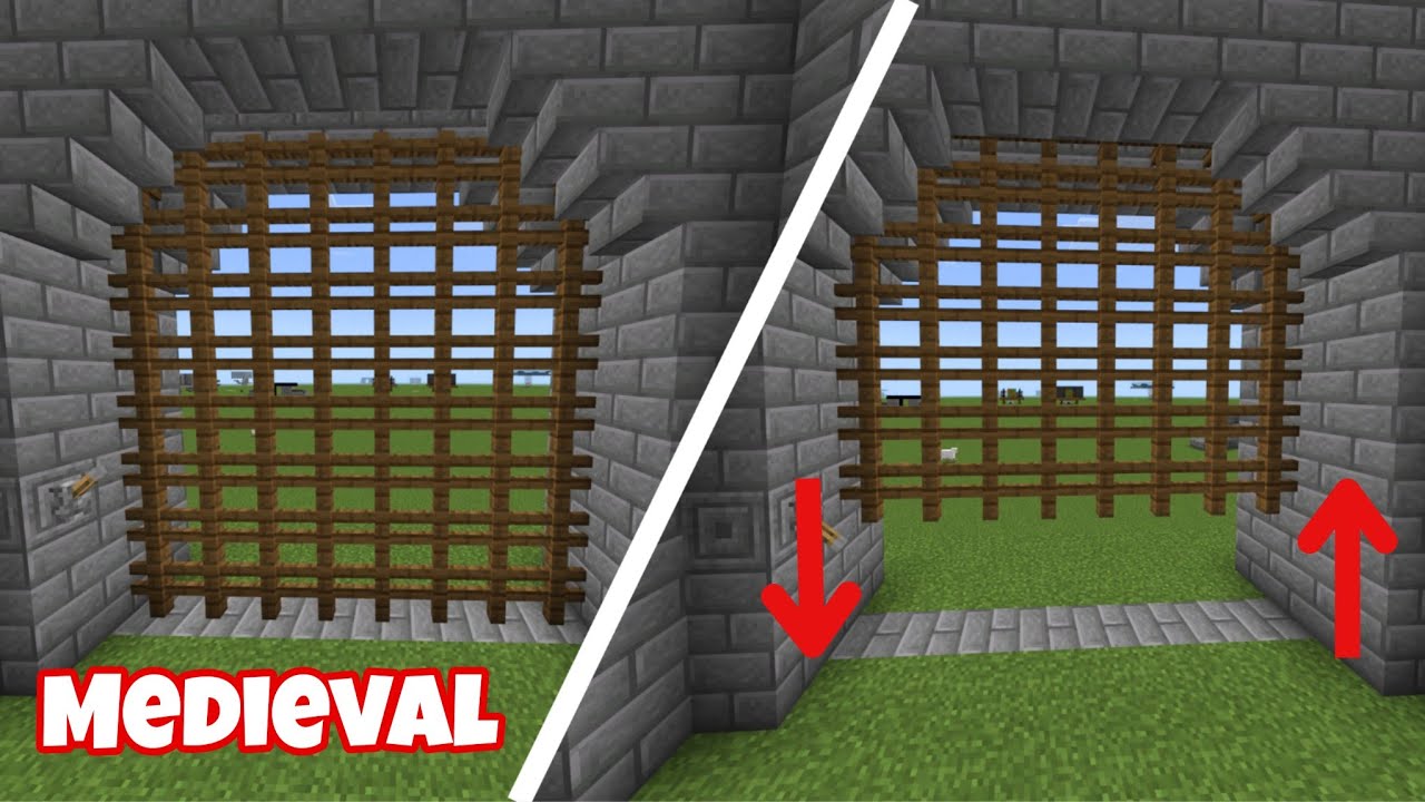 Minecraft Bedrock Puerta de CASTILLO automática Fácil