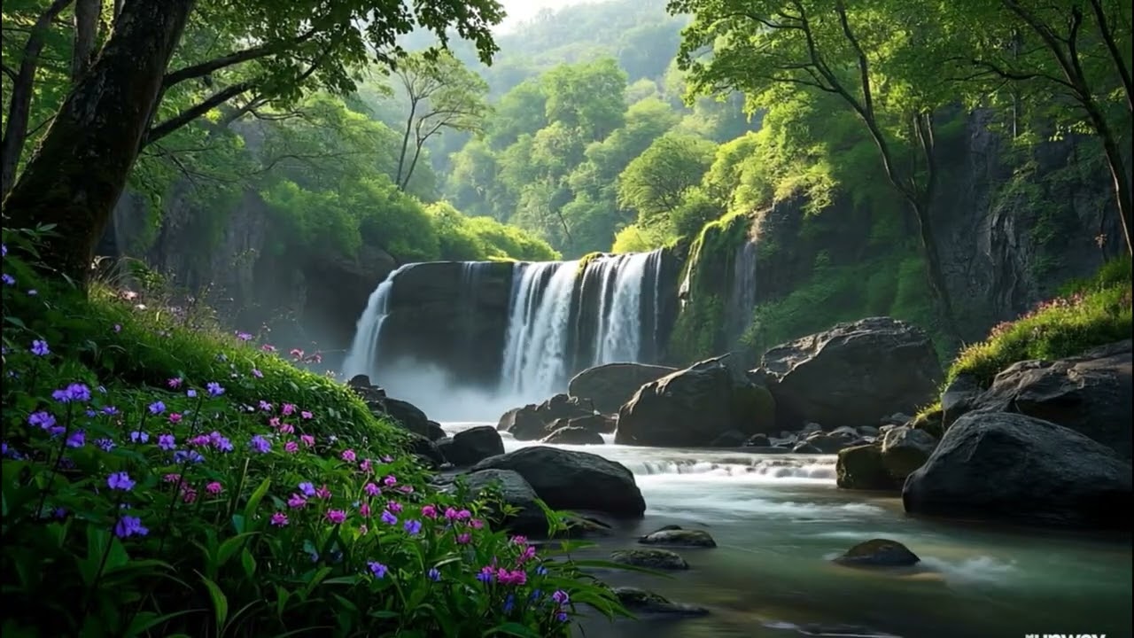 Gentle Piano Music & Water Sounds | Calm Your Mind and Meditate,Relaxing Spa Music