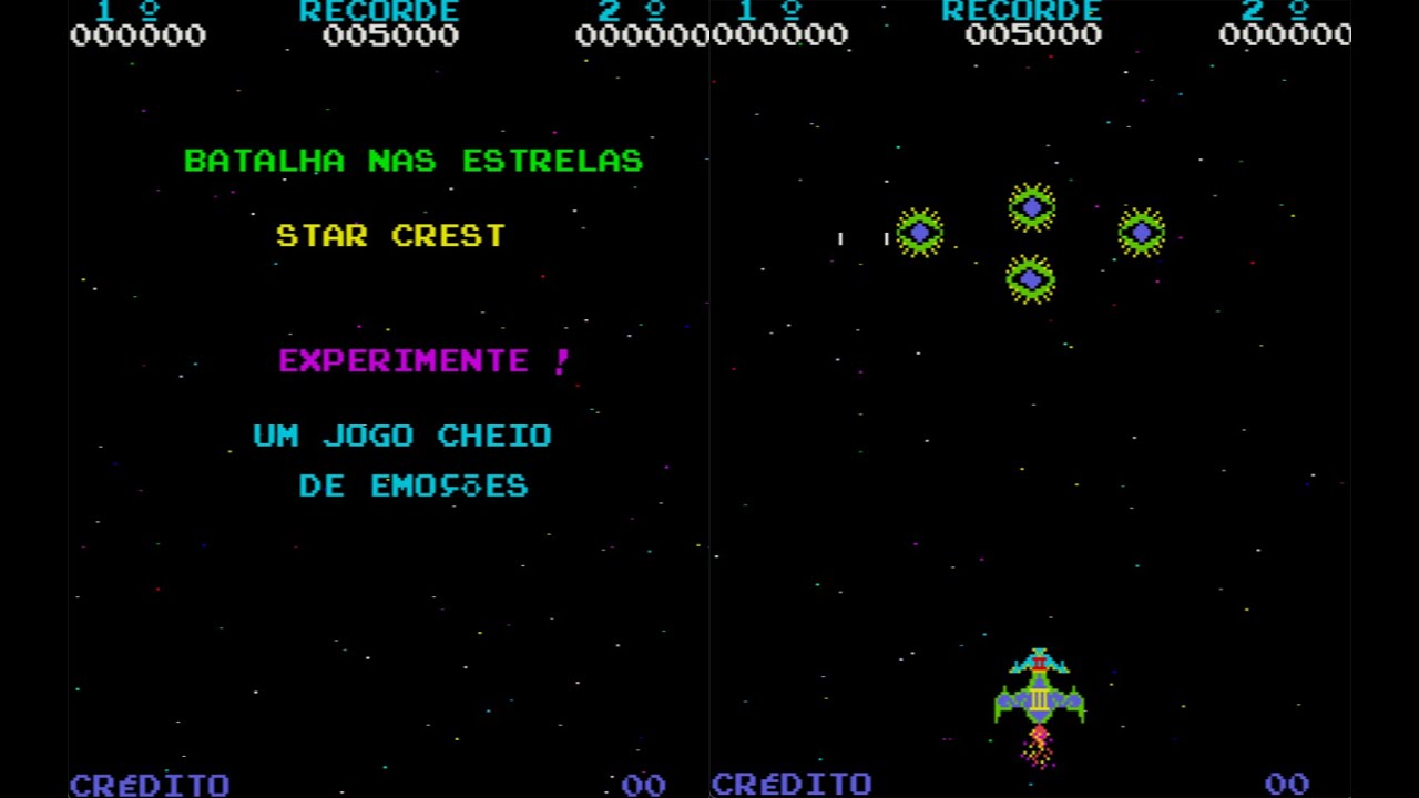 STAR CREST - Arcade TAITO do BRASIL (Gameplay)