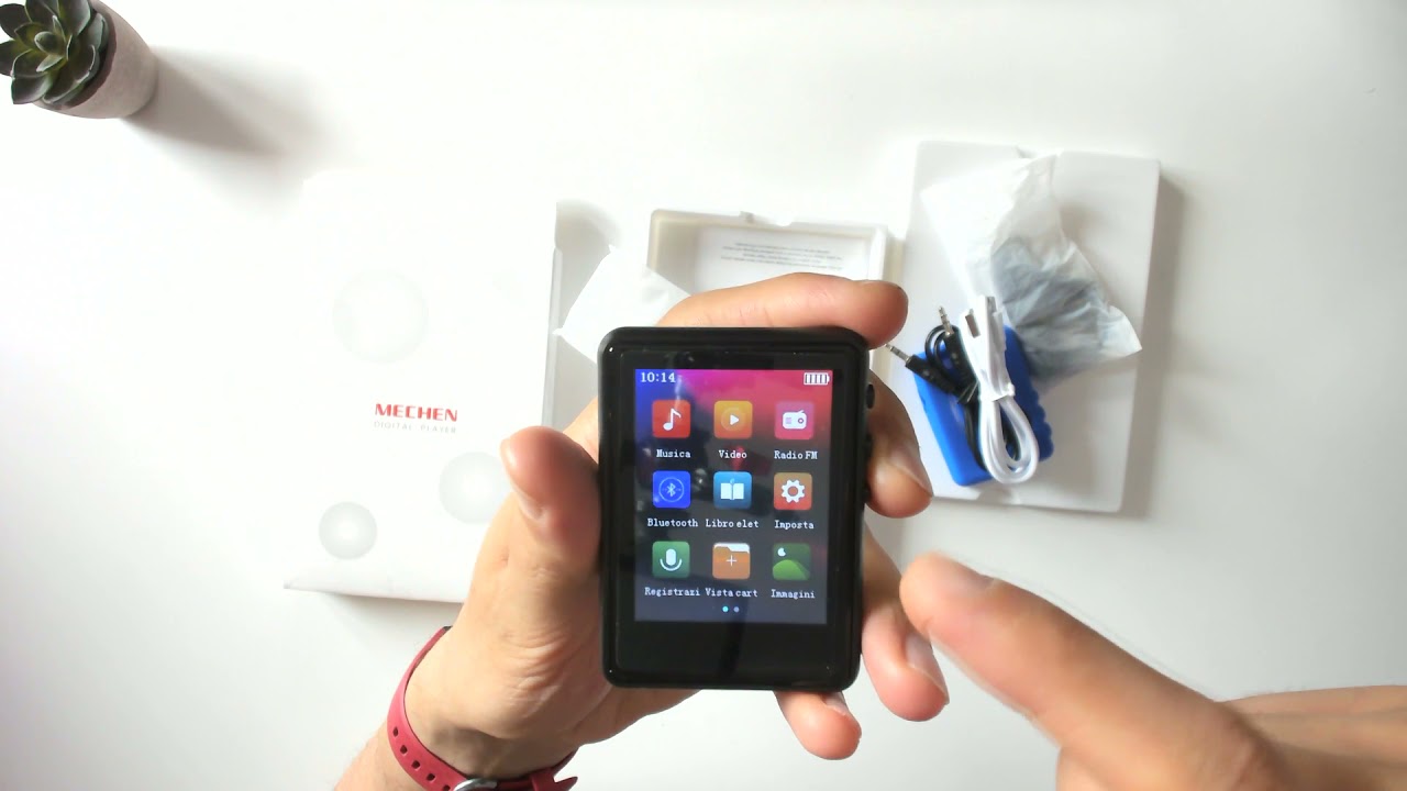 Lettore MP3 Bluetooth 5 0, 32GB 2 4' Touch Reattivo Screen, Molto completo musica, video, libri, fot
