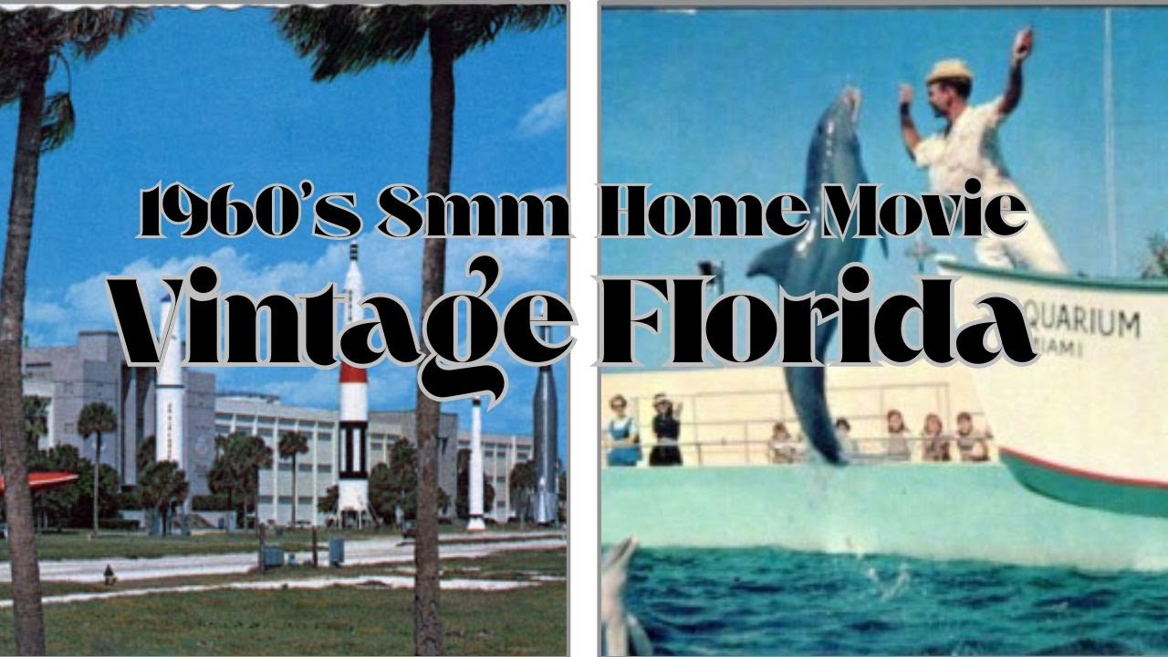 1960's Florida 8mm Home Movie Patrick Air Force Base Rockets  Miami SeaQuarium