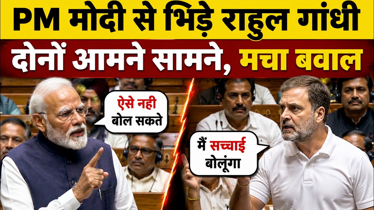 Parliament Session | Rahul Gandhi Fiery Speech in Loksabha | लोकसभा में राहुल गांधी