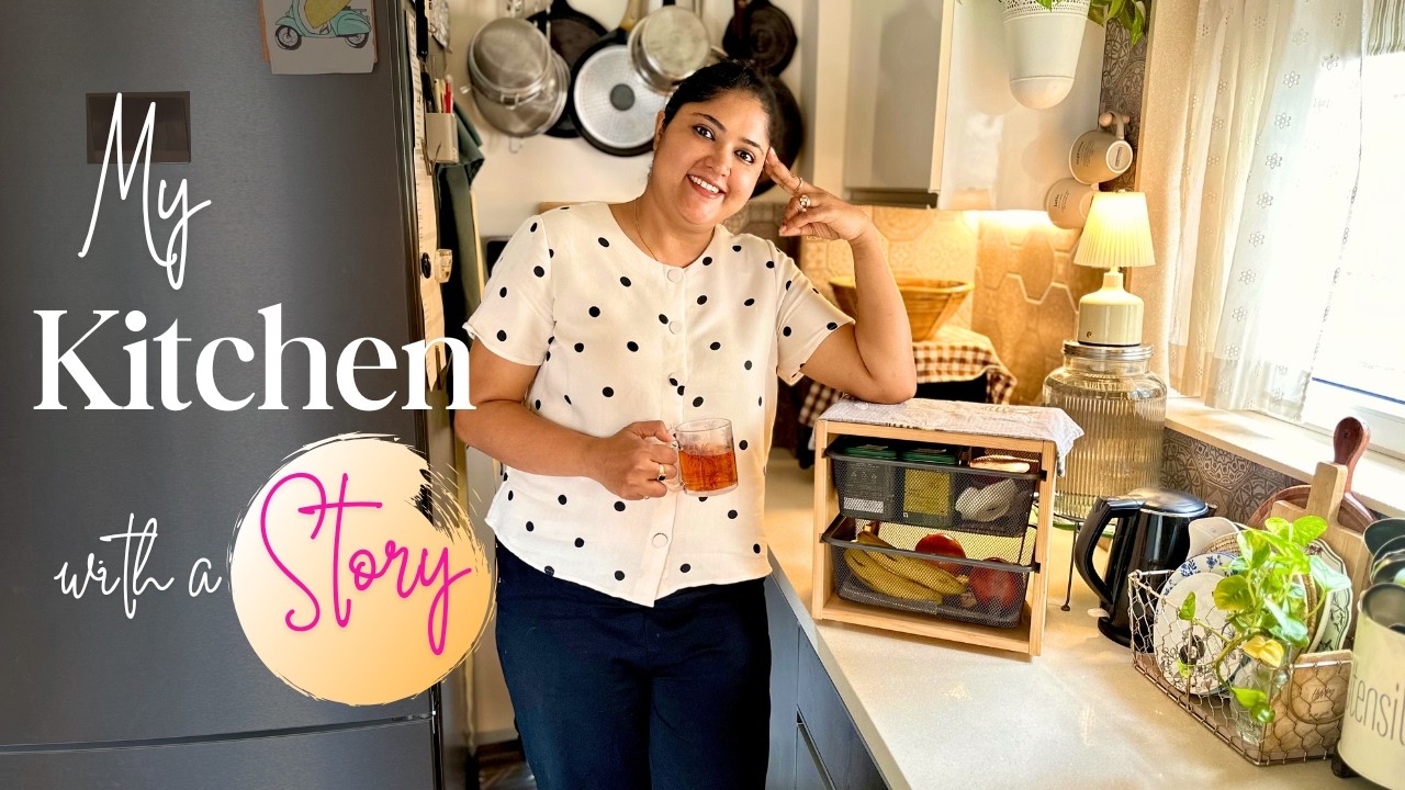 Small Kitchen Organization (countertop) Ideas 2026 | Kitchen Tour: Warm & Vintage Style Indian