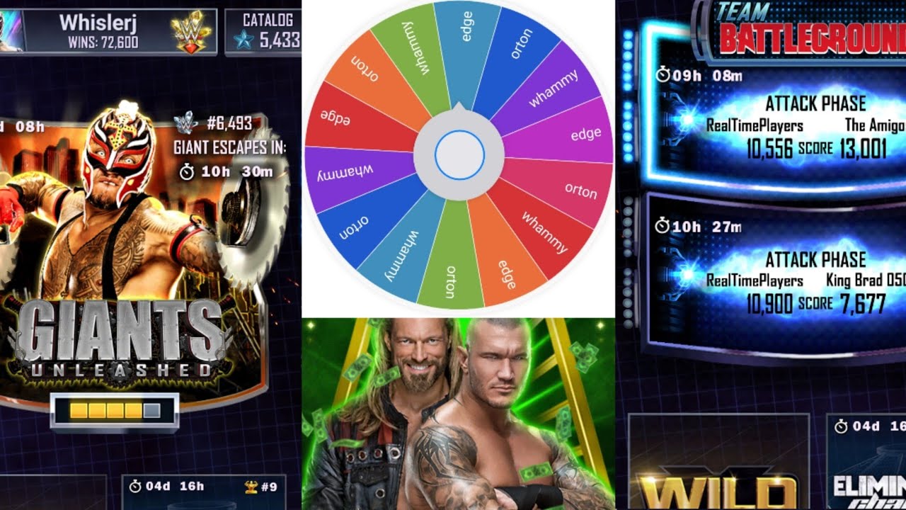 WWE Supercard BG progress, Spin The Wheel!