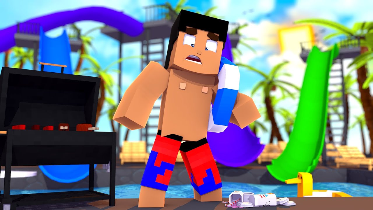 MI MANSIÓN SE CONVIERTE EN UN PARQUE ACUÁTICO EN MINECRAFT TROLL 😱💦