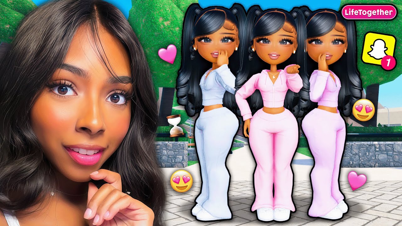 We PRETENDED To Be REALISTIC TRIPLETS IN LIFE TOGETHER ⭐ (Roblox Snapchat)