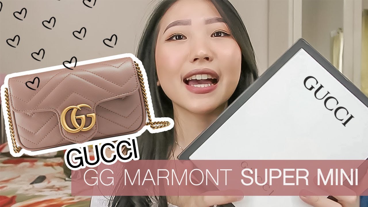 GUCCI GG MARMONT SUPER MINI 1year+ review, what fits, mod shot // REVIEW TAS BRANDED // [INDO], CC