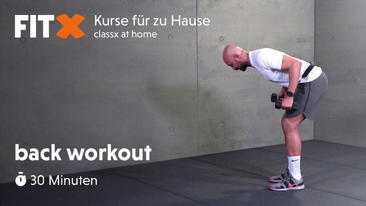 back workout | 30 minuten | FitX-Kurse für zu Hause: classx at home