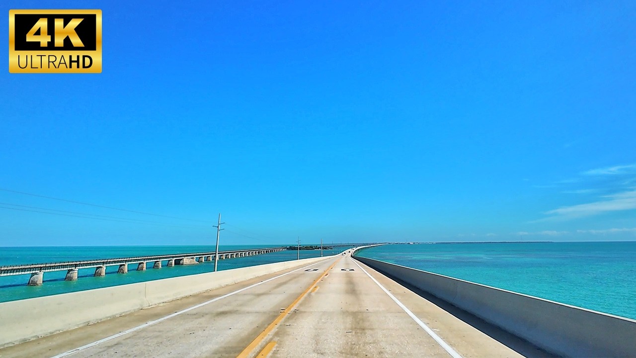 Florida’s Most Scenic Drive: Overseas Highway - Key West to Key Largo in 4K