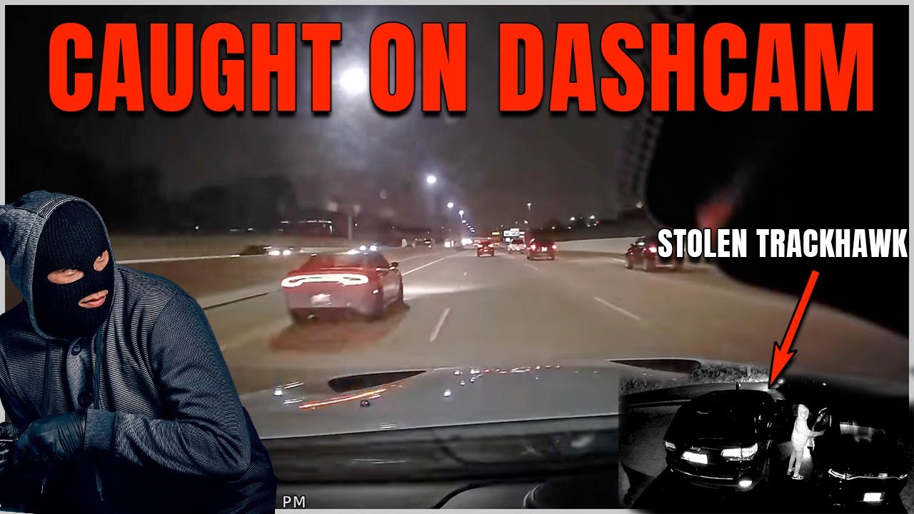 DASHCAM Footage: STOLEN Trackhawk's ENGINE BLOWS in High Speed Chase w/ Michigan State Police!