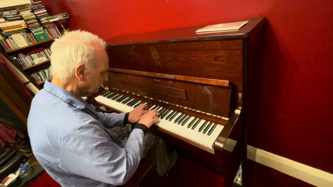 New Petrof’s been delivered and installed in the Red Room - first go, watched by cats and wife 2023