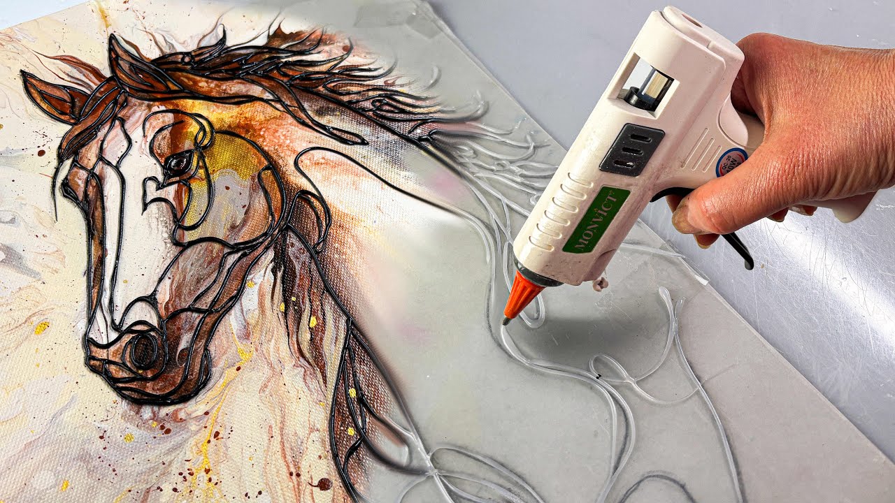 A Glue Gun Horse Masterpiece That YOU Can Try! MUST SEE Technique! | AB Creative Tutorial