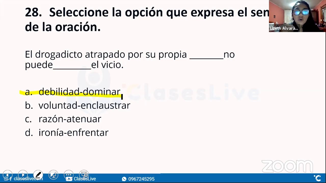 Razonamiento verbal | Clase Gratis