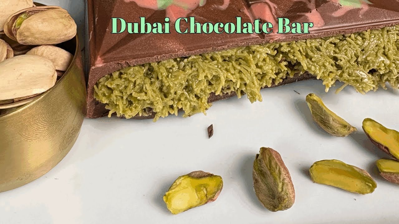 How To Make The Viral Dubai Chocolate Bar - ASMR