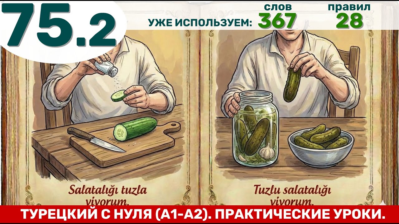 Аффикс '-la -le'  в сравнении с -lı/-li/-lu/-lü | Турецкий язык через практику #75.2