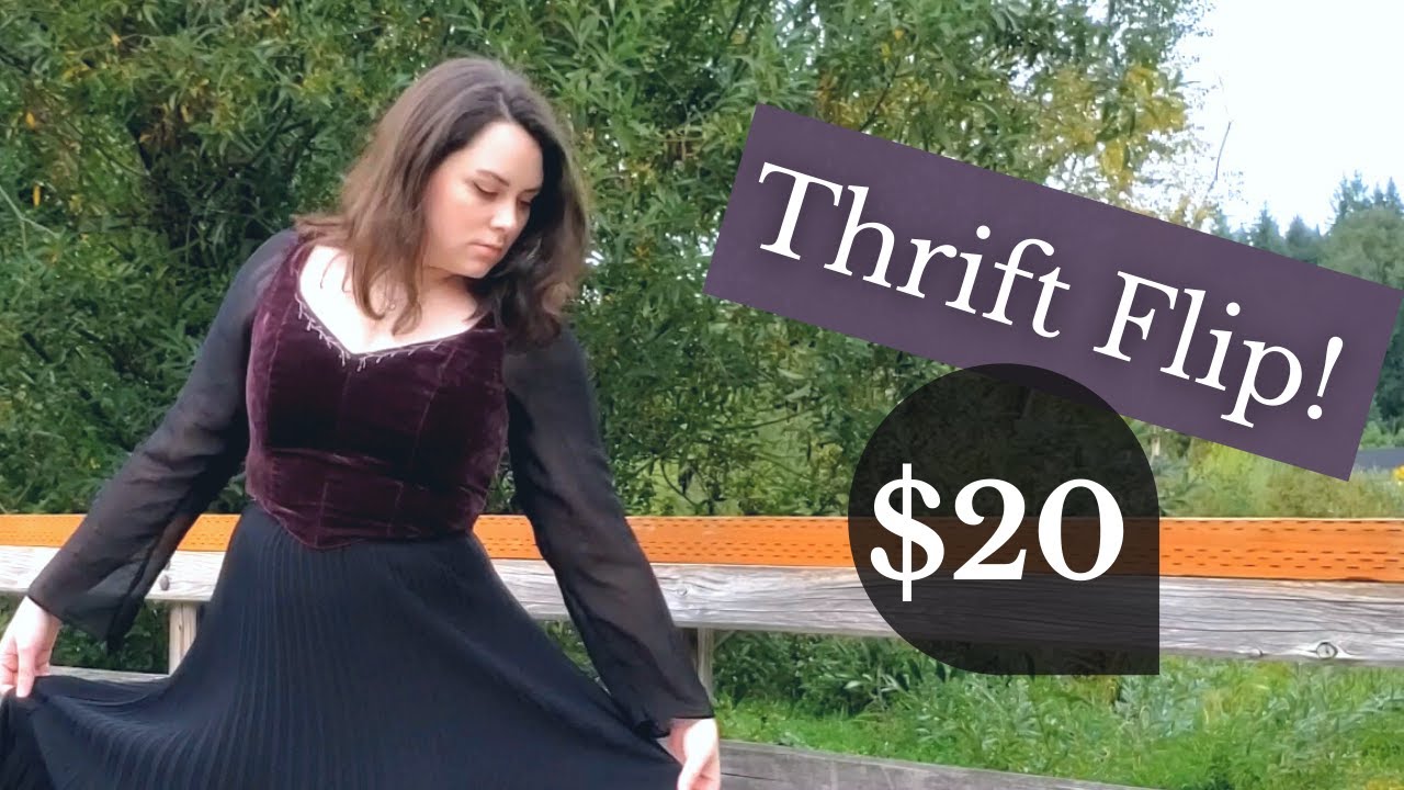 Thrift flip! ✨Fantasy✨ velvet corset top diy