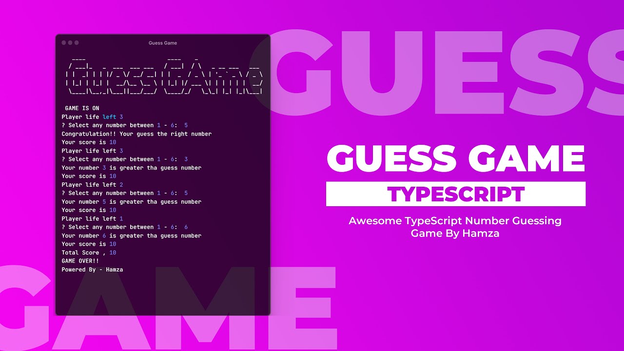 Want to Improve Your Programming Skills? Try Making a Challenging TypeScript Guessing Game!