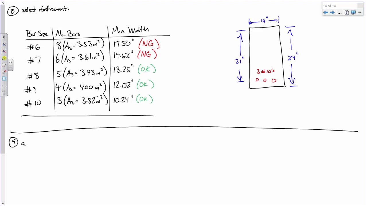 CE 413 Lecture 13:  R.C. Beam Design Example, Part 2 - Unknown Cross-Section (2020.02.12)