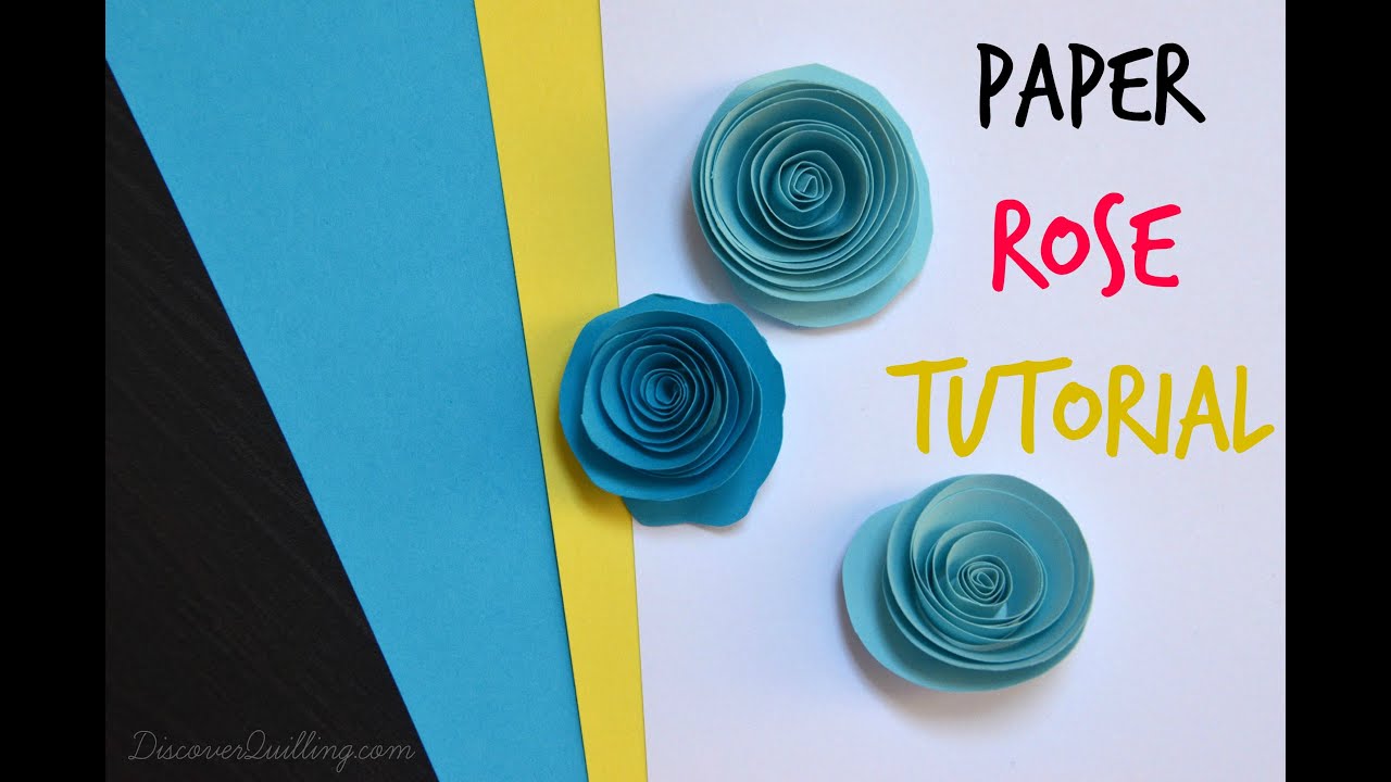 DIY Paper Quilling Rose Tutorial