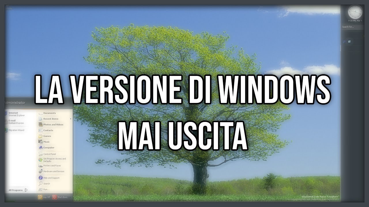 La versione di Windows che Microsoft non ha mai rilasciato al pubblico... - Windows Longhorn
