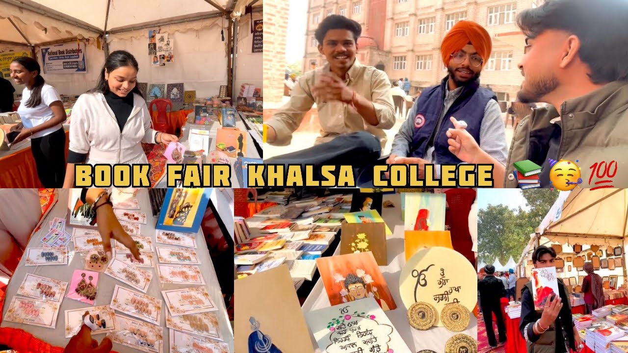 Book fair khalsa college📚💯🥳 (aditya shah,rohit yadav,amrit singh)