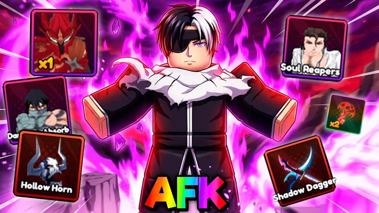 FARM AFK INFINITO DE QUALQUER COISA! DROPEI O ACESSÓRIO MAIS RARO ANIME TACTICAL