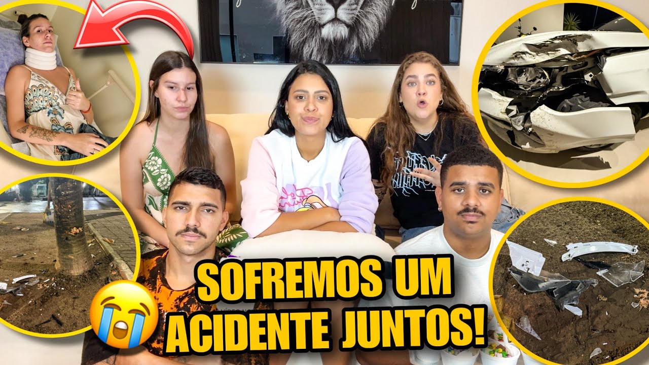 SOFREMOS UM ACIDENTE DE CARRO E OLHA ISSO!!! 😭 *mostrei as fotos*