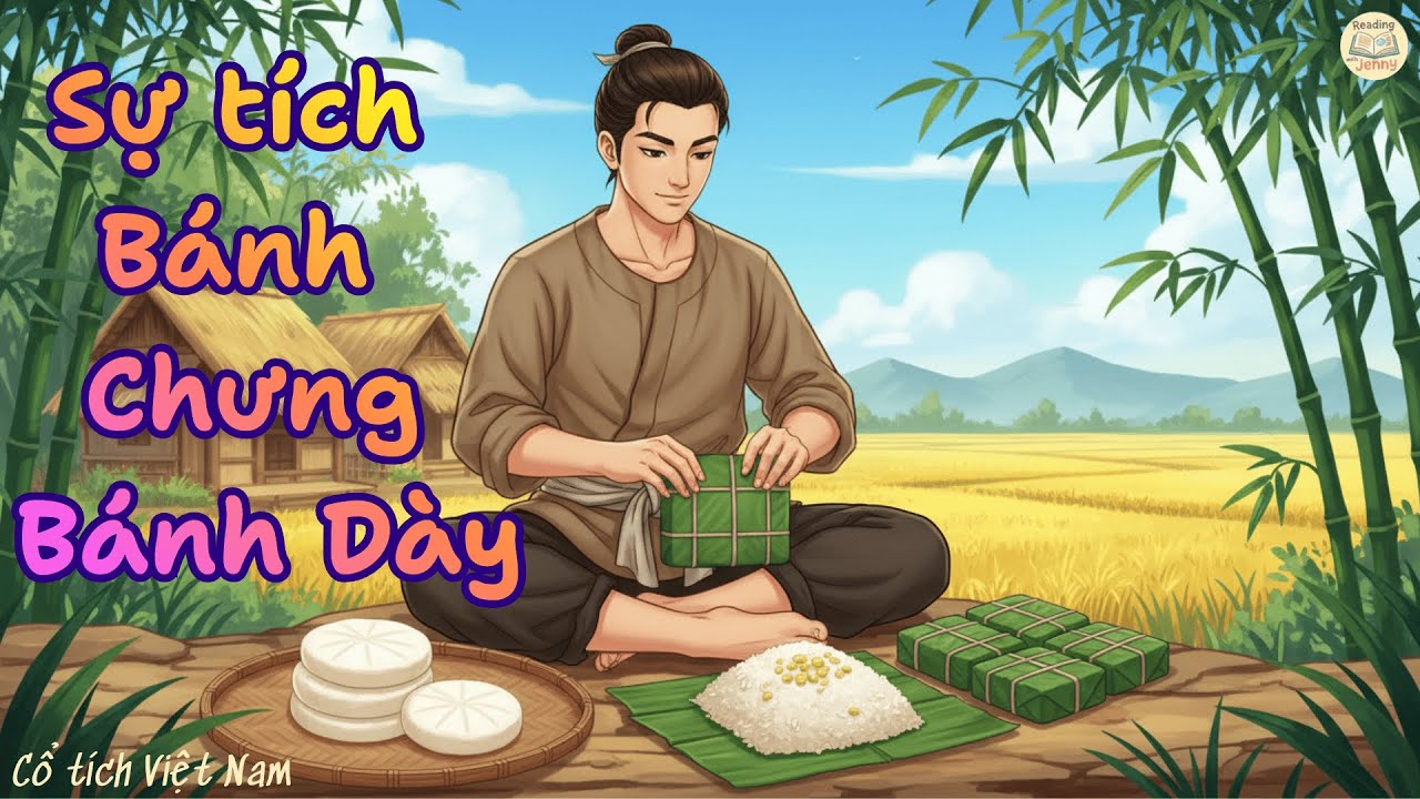 Sự tích Bánh Chưng Bánh Dày – Cổ tích Việt Nam | Reading with Jenny