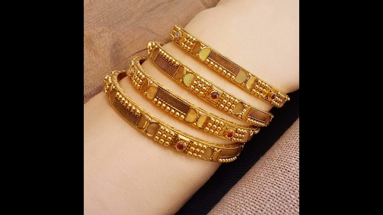 Huge 😱🔥 Collection of Gold kadda bangles by Tanishq ♥️😍 | Gold jewellery designs |😘