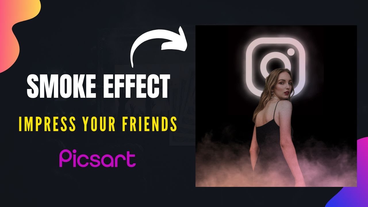 How to create smoke effect in Picsart | Picsart editing tutorial