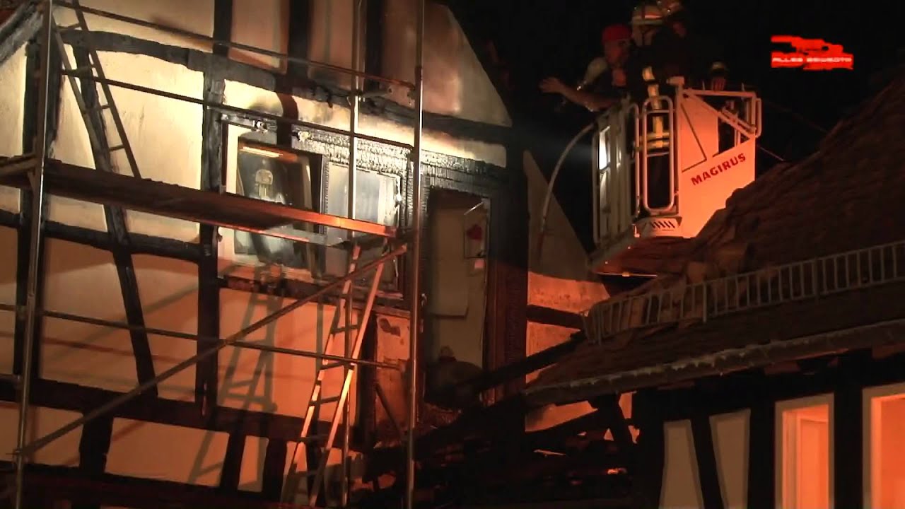 Wohnhausbrand in der Friedberger Innenstadt - Wetteraukreis  (01.05.2012)