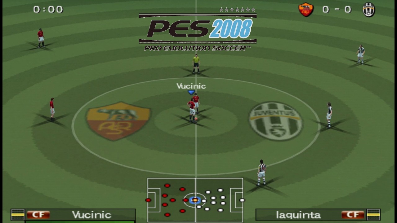 PES 2008: Roma x  Juventus 4K60Fps (PS2)