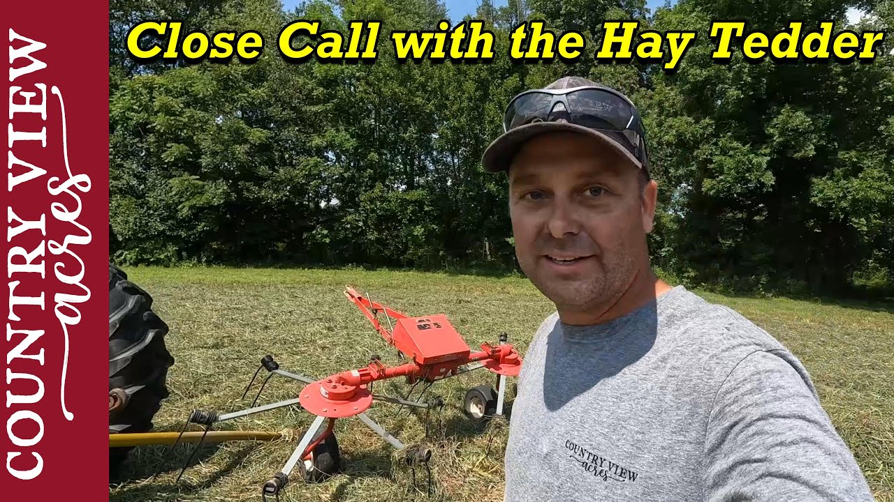 The Hay Tedder Crashed and I'm lucky I didn't get hurt.  It could have been a lot worse.