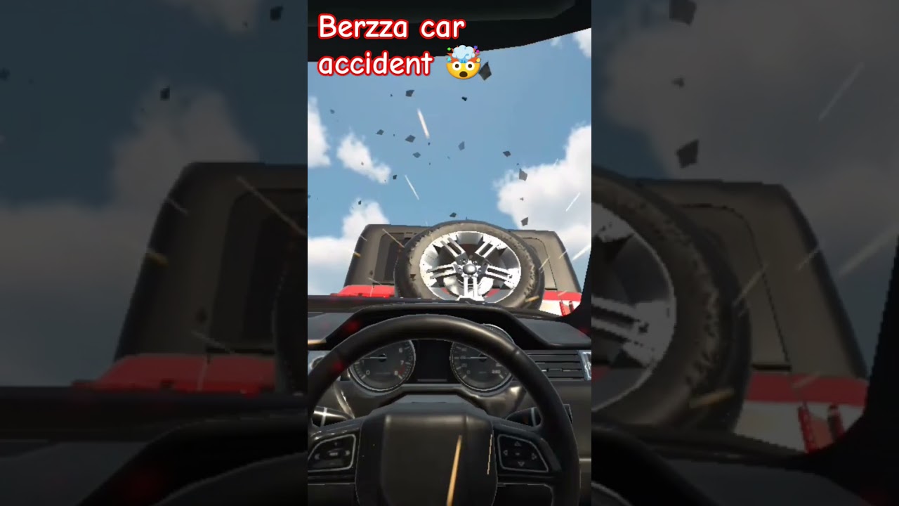 Brezza car accident 🤕 in Thar car 🤯#short video#