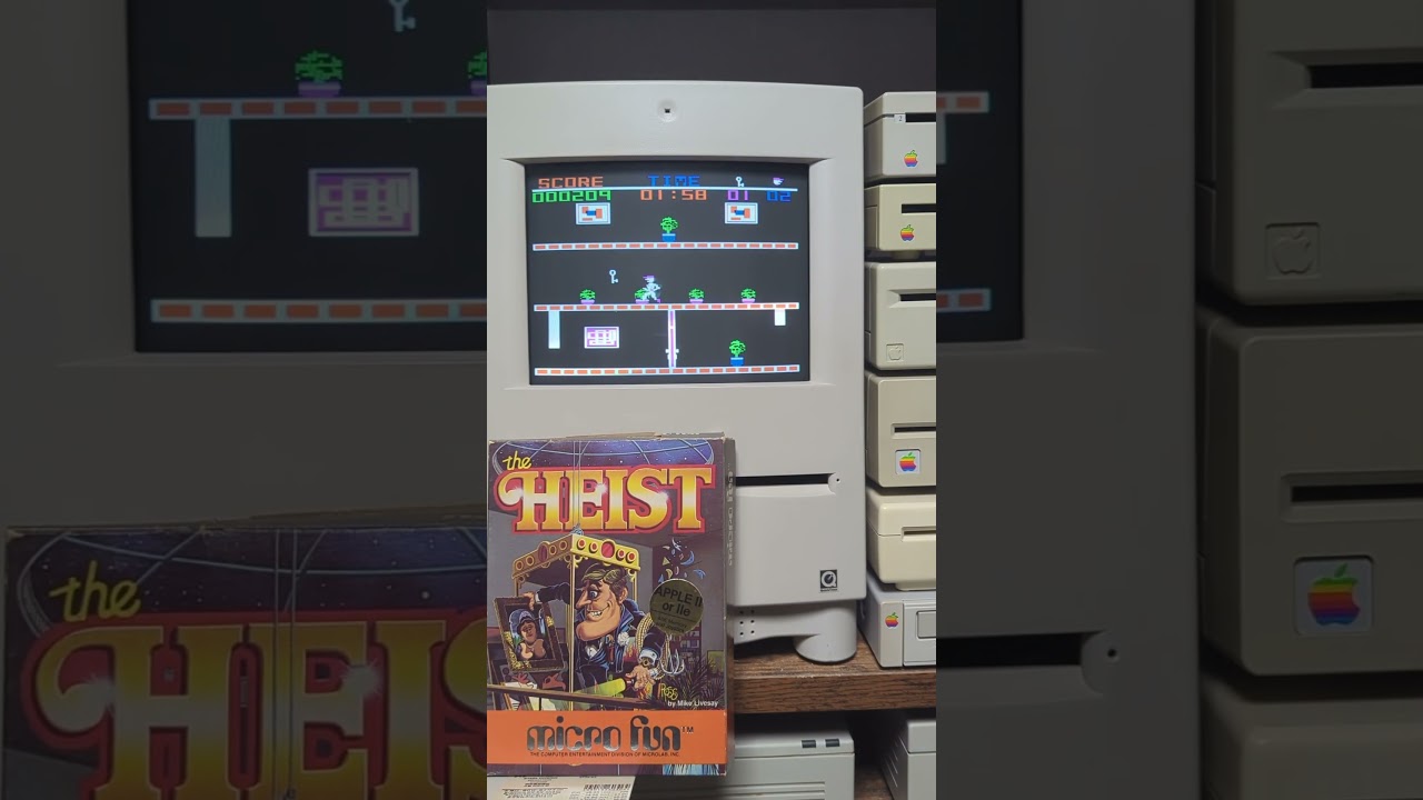 "THE HEIST" work on Macintosh ColorClassic 