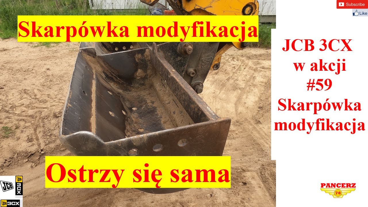 JCB 3CX w akcji. #59 Skarpówka modyfikacja.